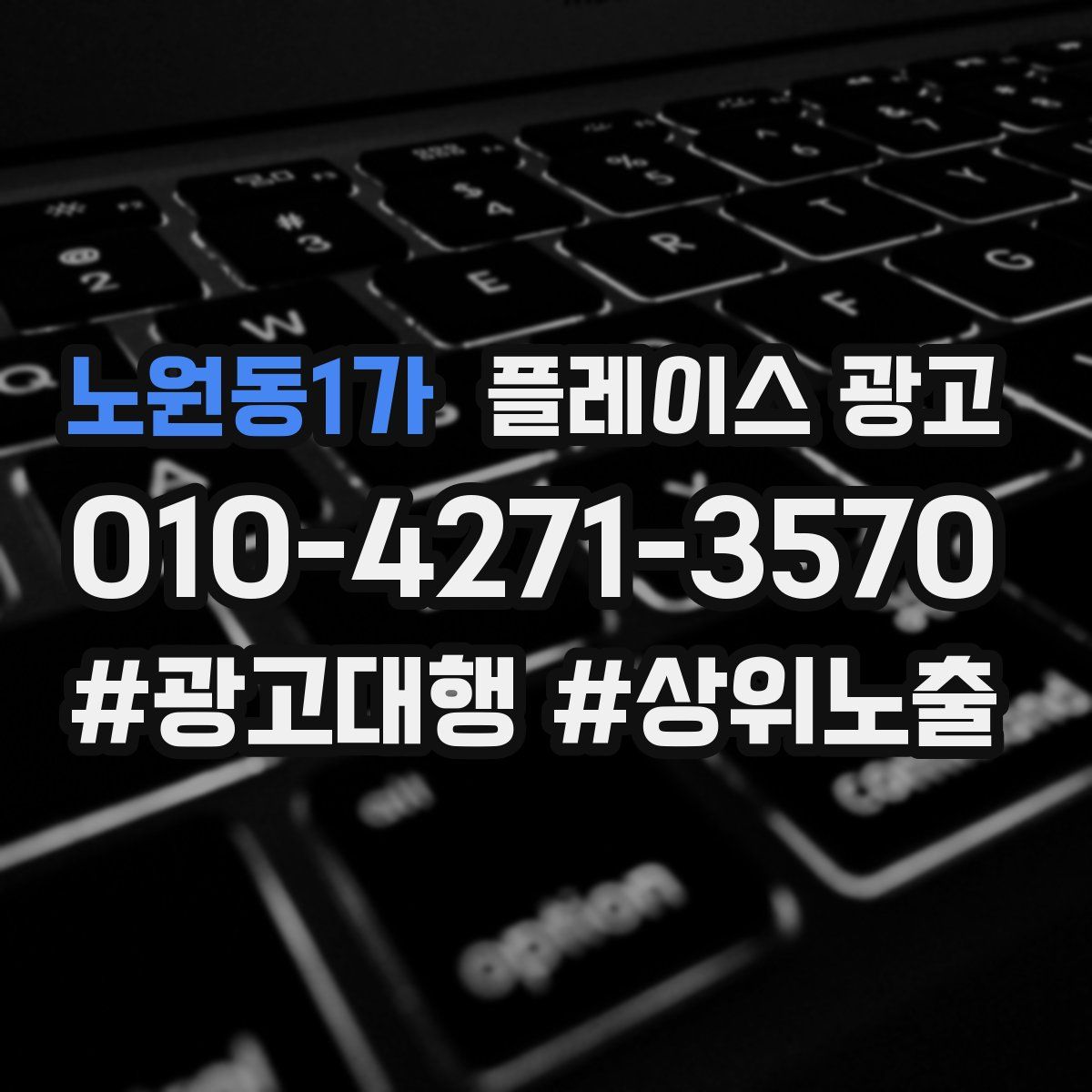 노원동1가 플레이스 광고