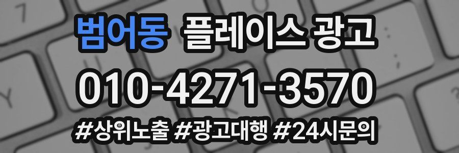 범어동 플레이스 광고