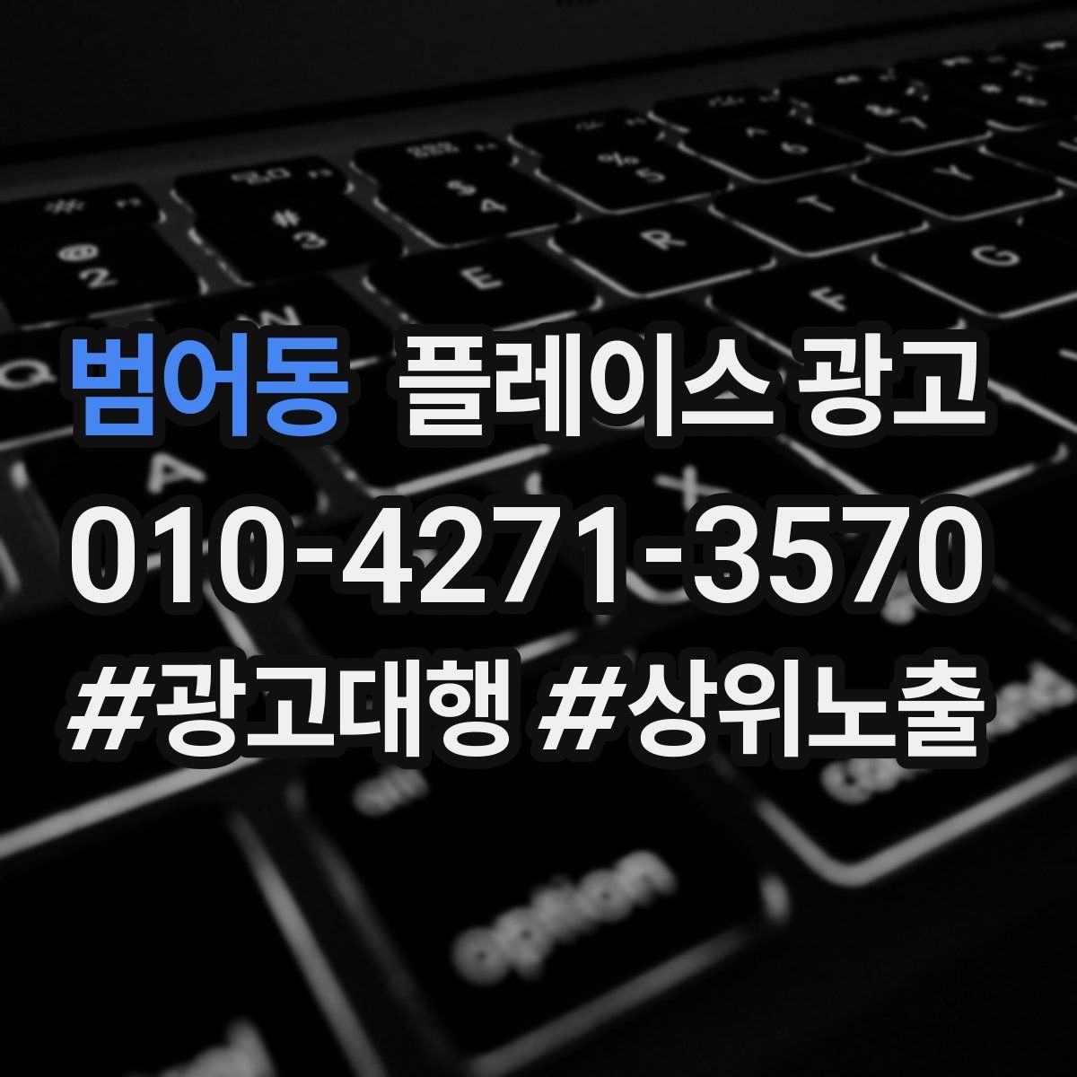 범어동 플레이스 광고