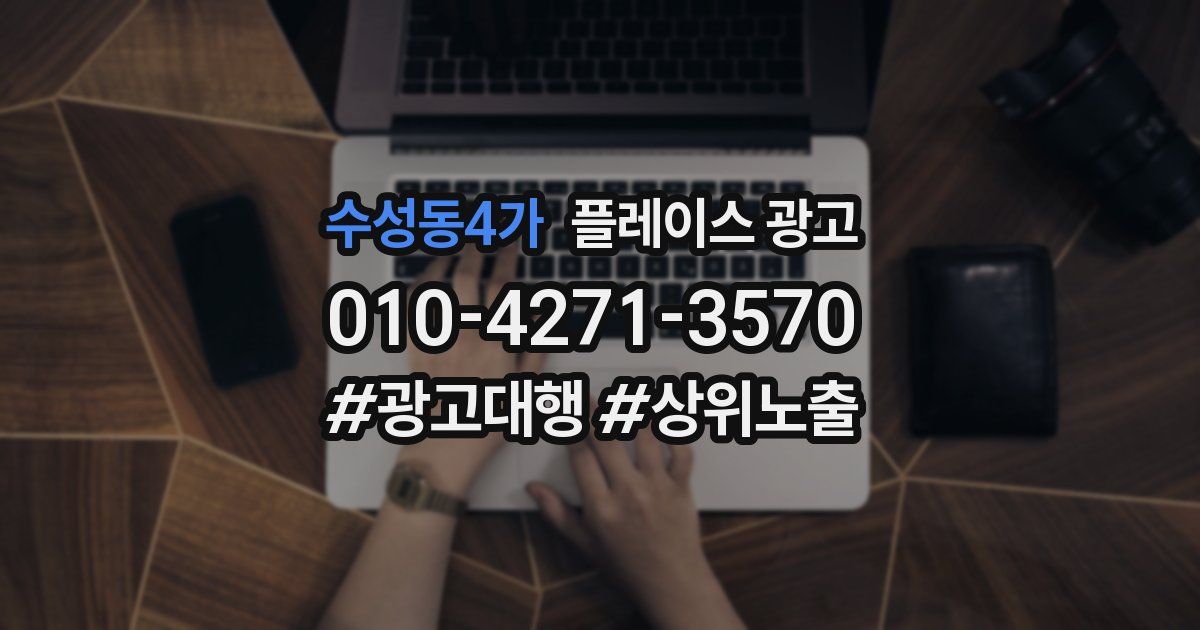 수성동4가 플레이스 광고