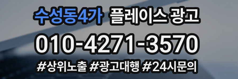 수성동4가 플레이스 광고