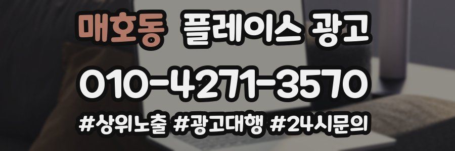 매호동 플레이스 광고