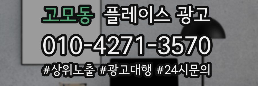 고모동 플레이스 광고