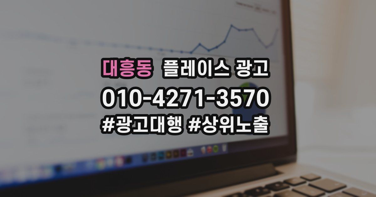 대흥동 플레이스 광고
