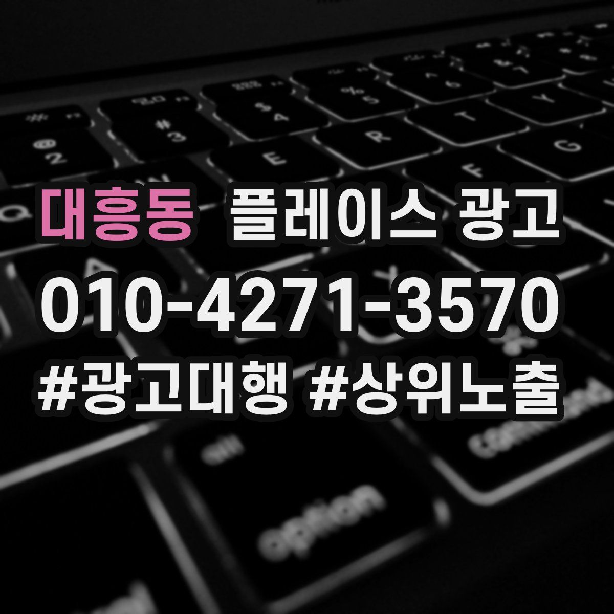 대흥동 플레이스 광고