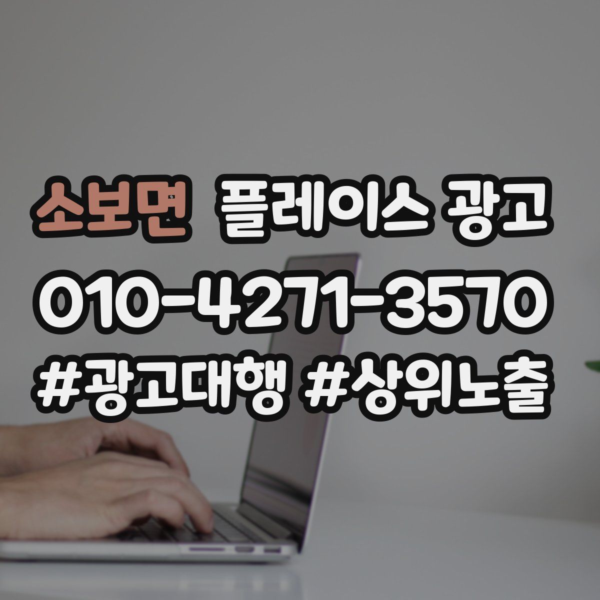 소보면 플레이스 광고