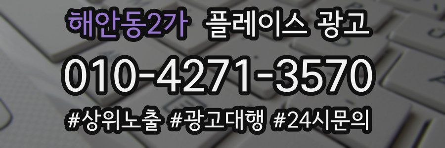 해안동2가 플레이스 광고