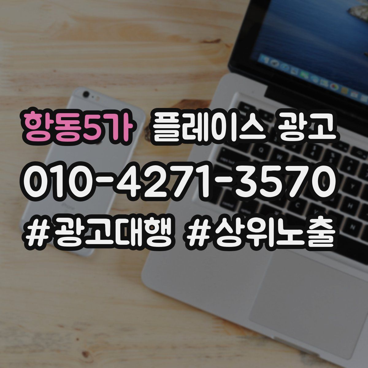 항동5가 플레이스 광고