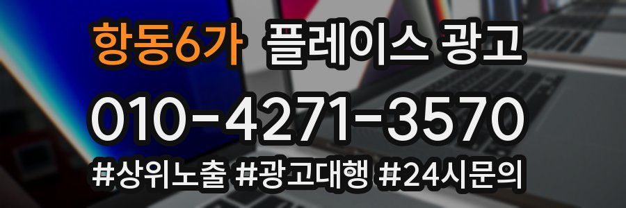 항동6가 플레이스 광고
