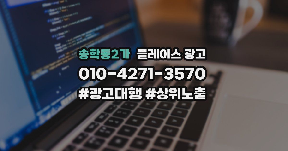 송학동2가 플레이스 광고