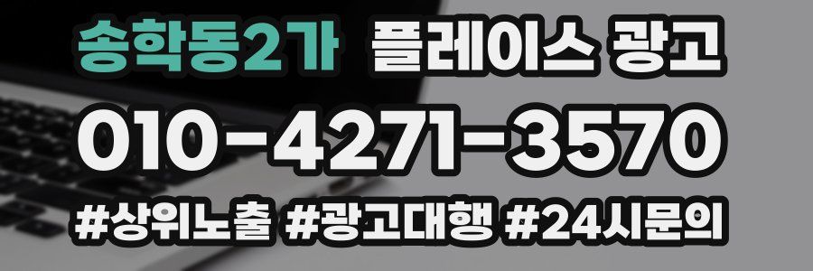 송학동2가 플레이스 광고