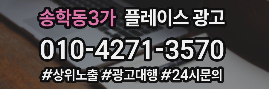 송학동3가 플레이스 광고