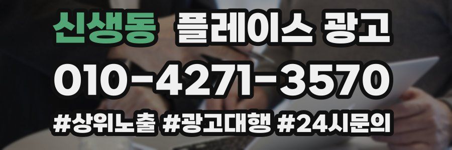 신생동 플레이스 광고