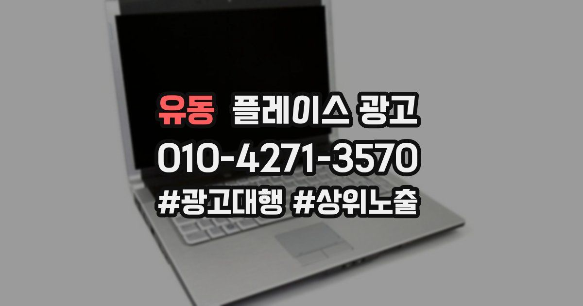 유동 플레이스 광고