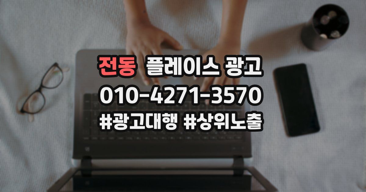 전동 플레이스 광고