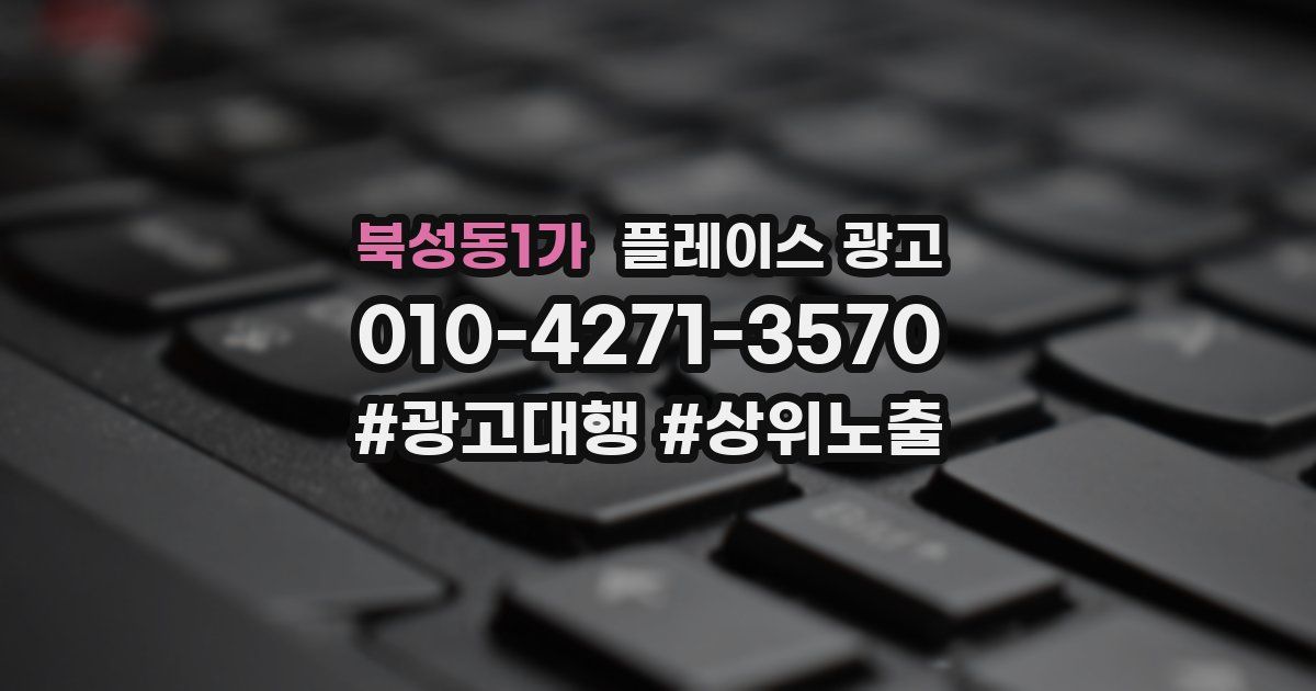 북성동1가 플레이스 광고