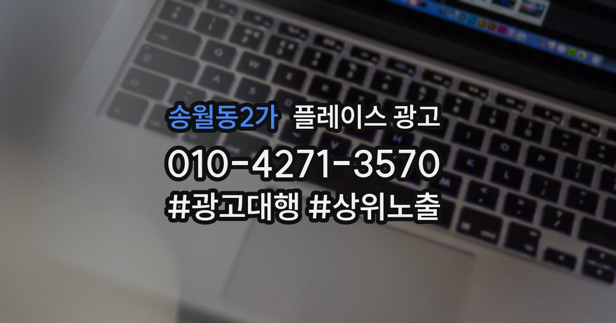 송월동2가 플레이스 광고