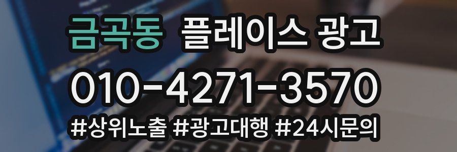금곡동 플레이스 광고