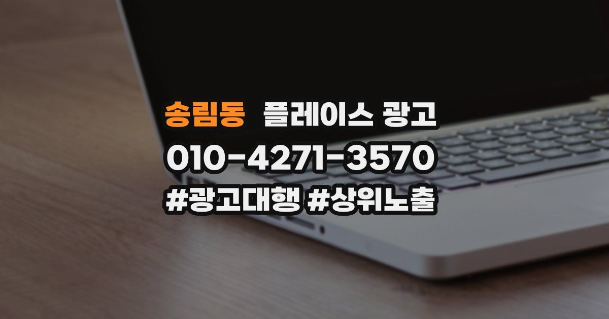 송림동 플레이스 광고