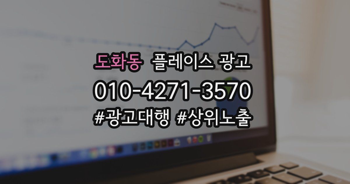 도화동 플레이스 광고