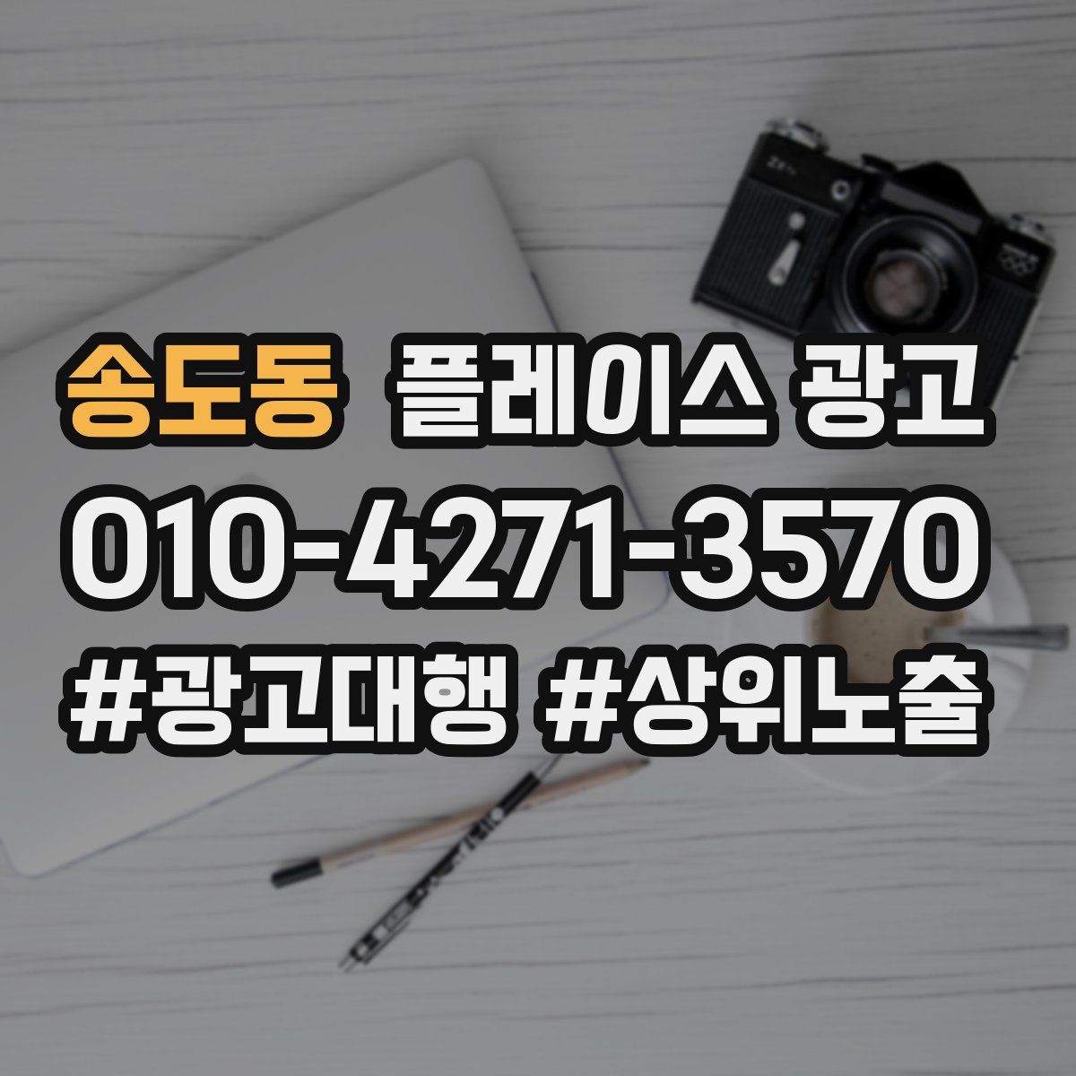송도동 플레이스 광고