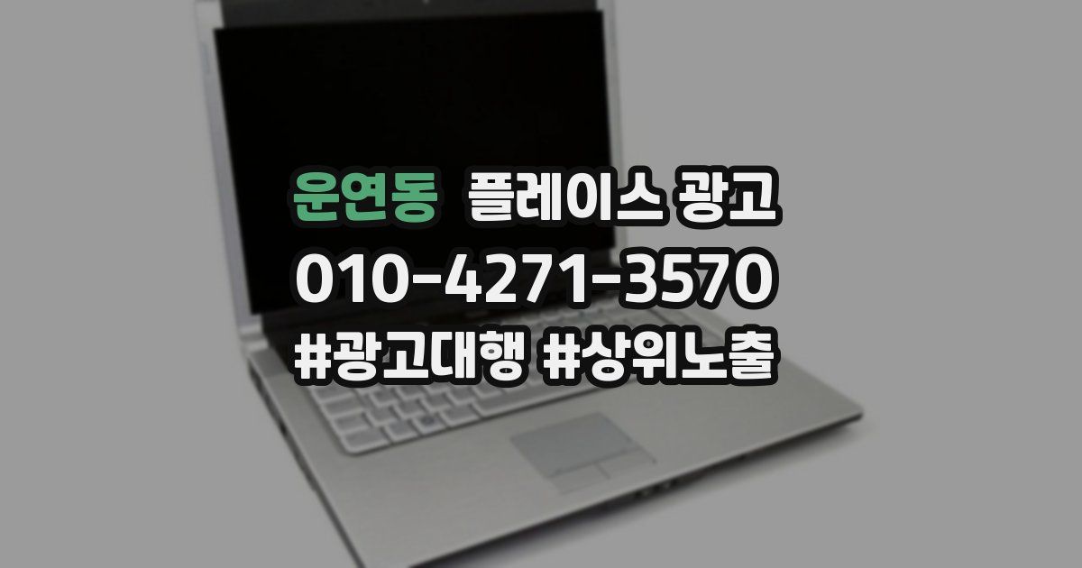 운연동 플레이스 광고