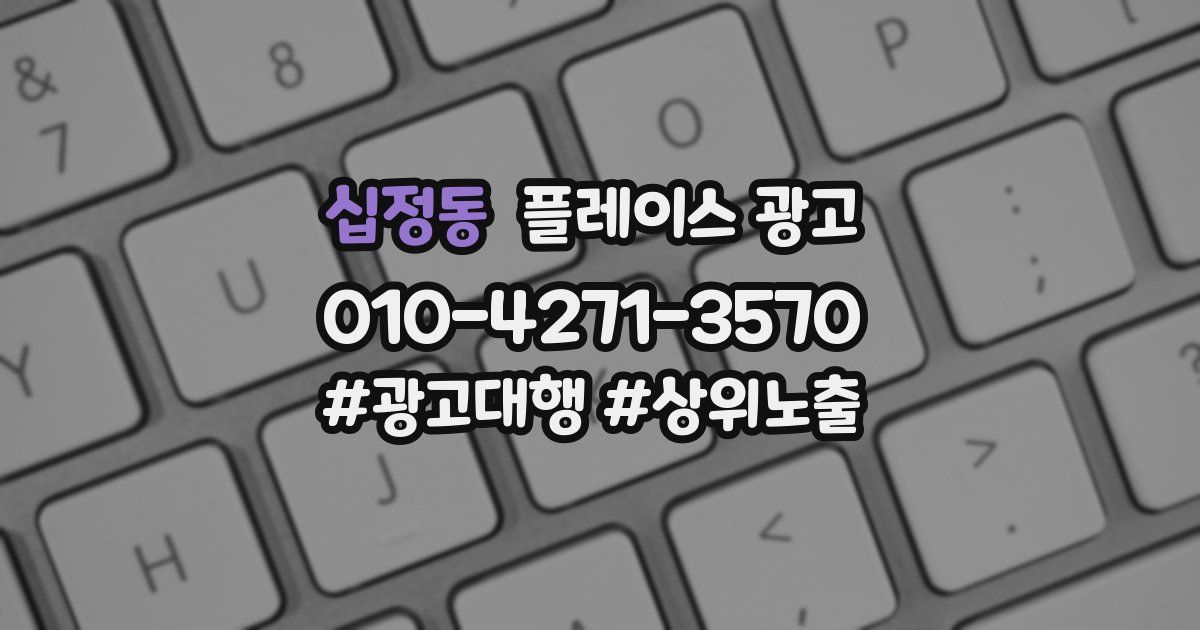십정동 플레이스 광고