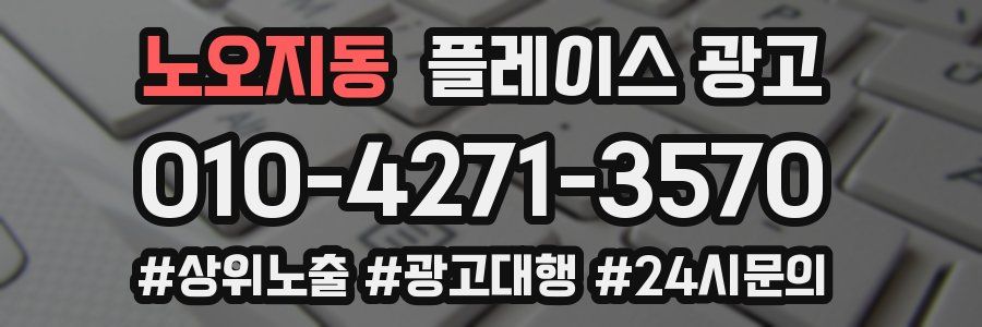 노오지동 플레이스 광고