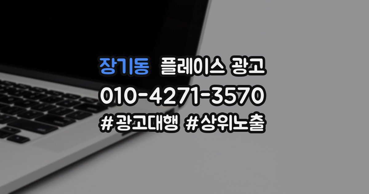 장기동 플레이스 광고