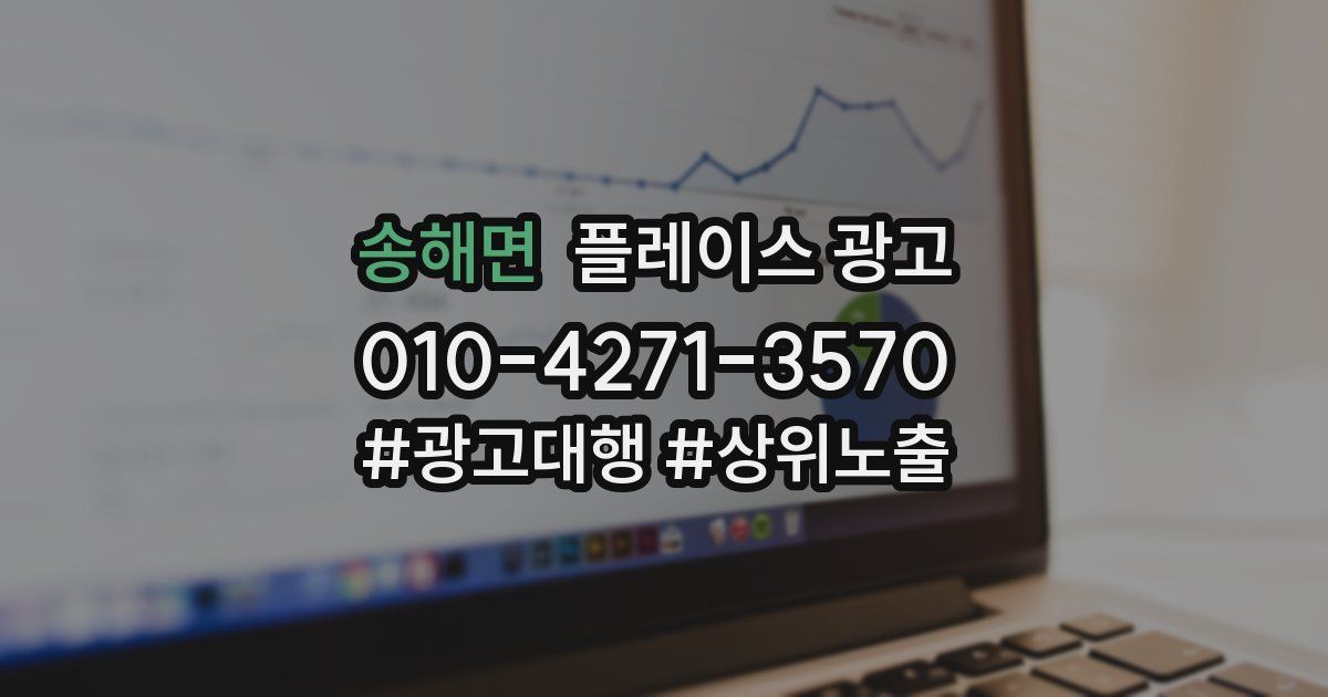송해면 플레이스 광고