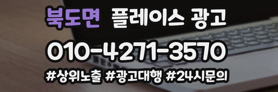 북도면 플레이스 광고