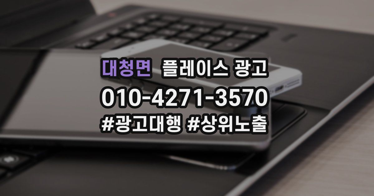 대청면 플레이스 광고