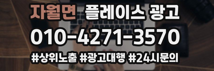 자월면 플레이스 광고