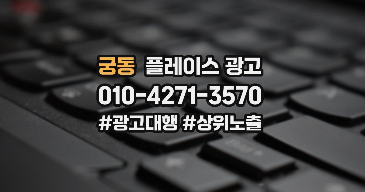 궁동 플레이스 광고