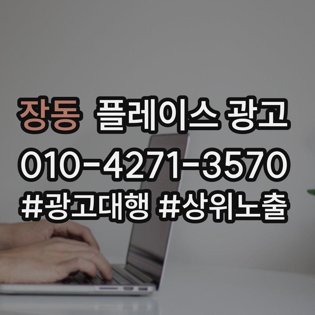 장동 플레이스 광고