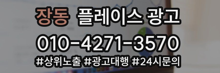 장동 플레이스 광고