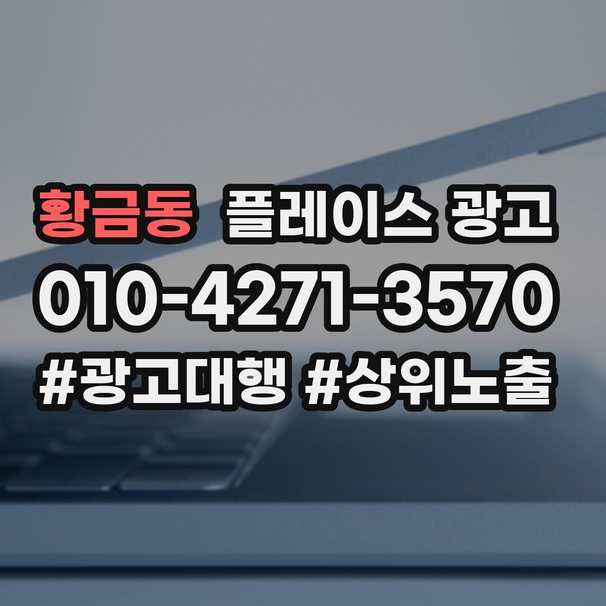 황금동 플레이스 광고