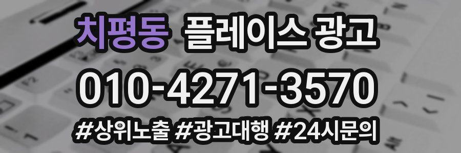 치평동 플레이스 광고