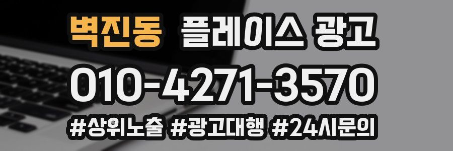 벽진동 플레이스 광고