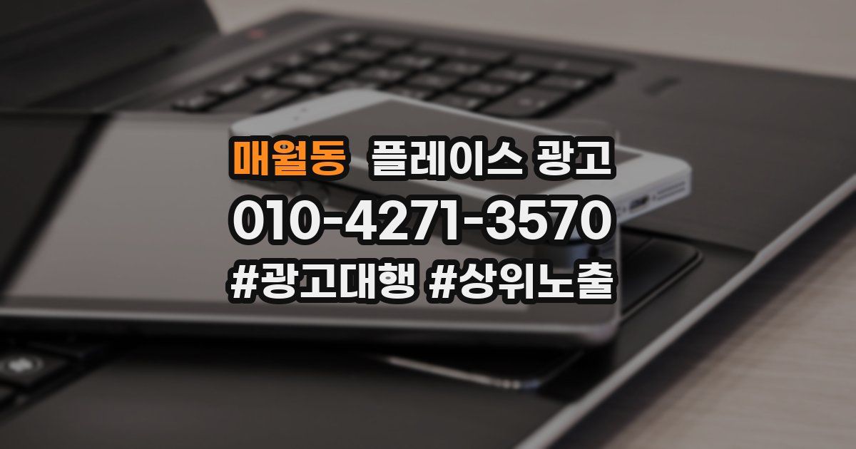 매월동 플레이스 광고