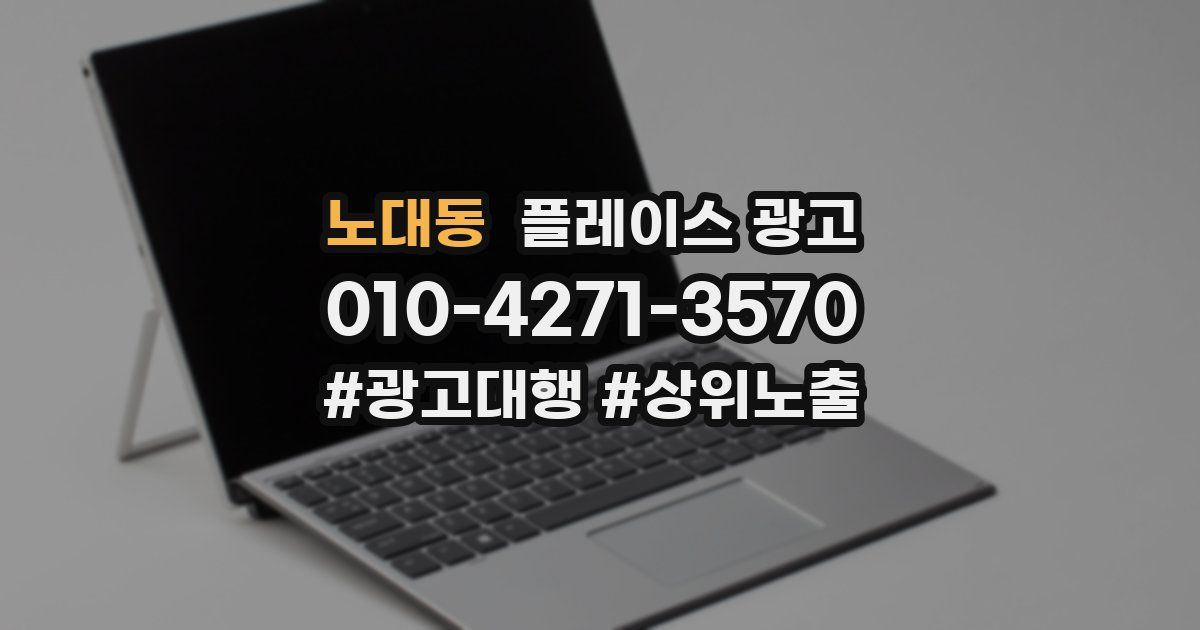 노대동 플레이스 광고