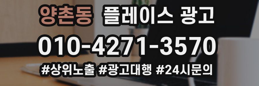 양촌동 플레이스 광고
