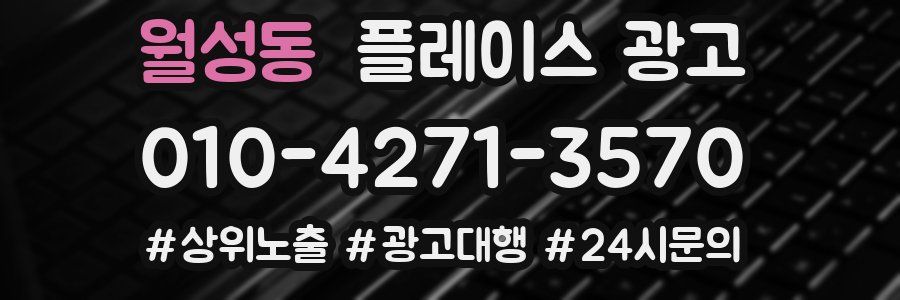 월성동 플레이스 광고