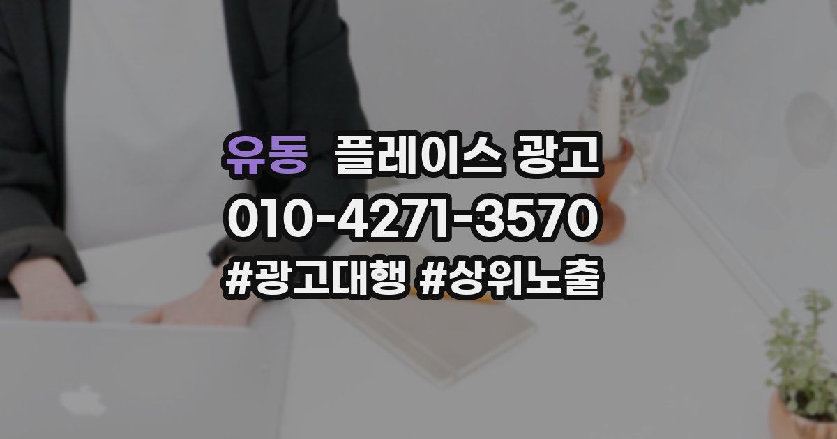 유동 플레이스 광고