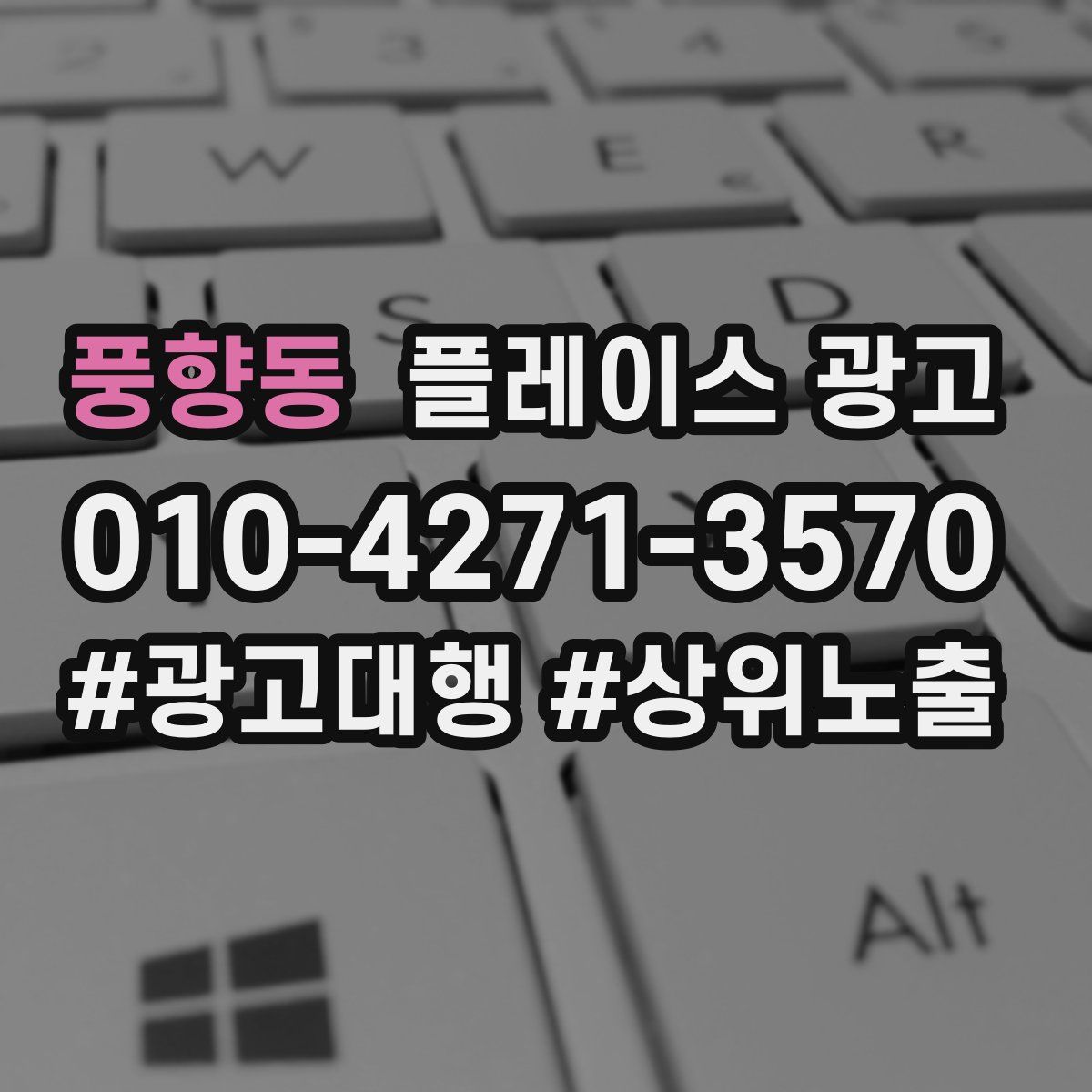 풍향동 플레이스 광고