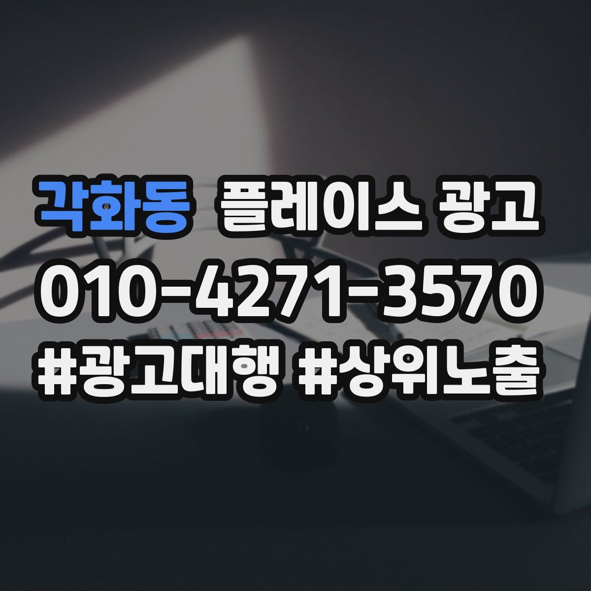 각화동 플레이스 광고