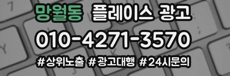 망월동 플레이스 광고