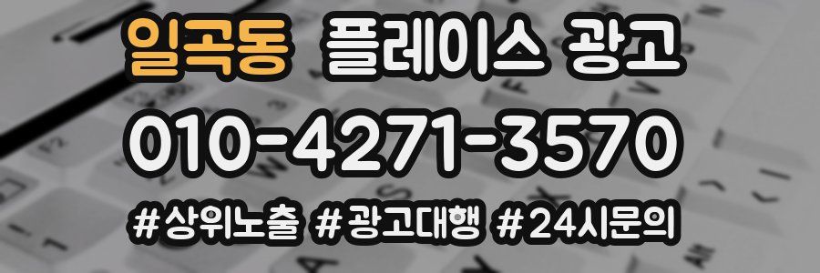 일곡동 플레이스 광고