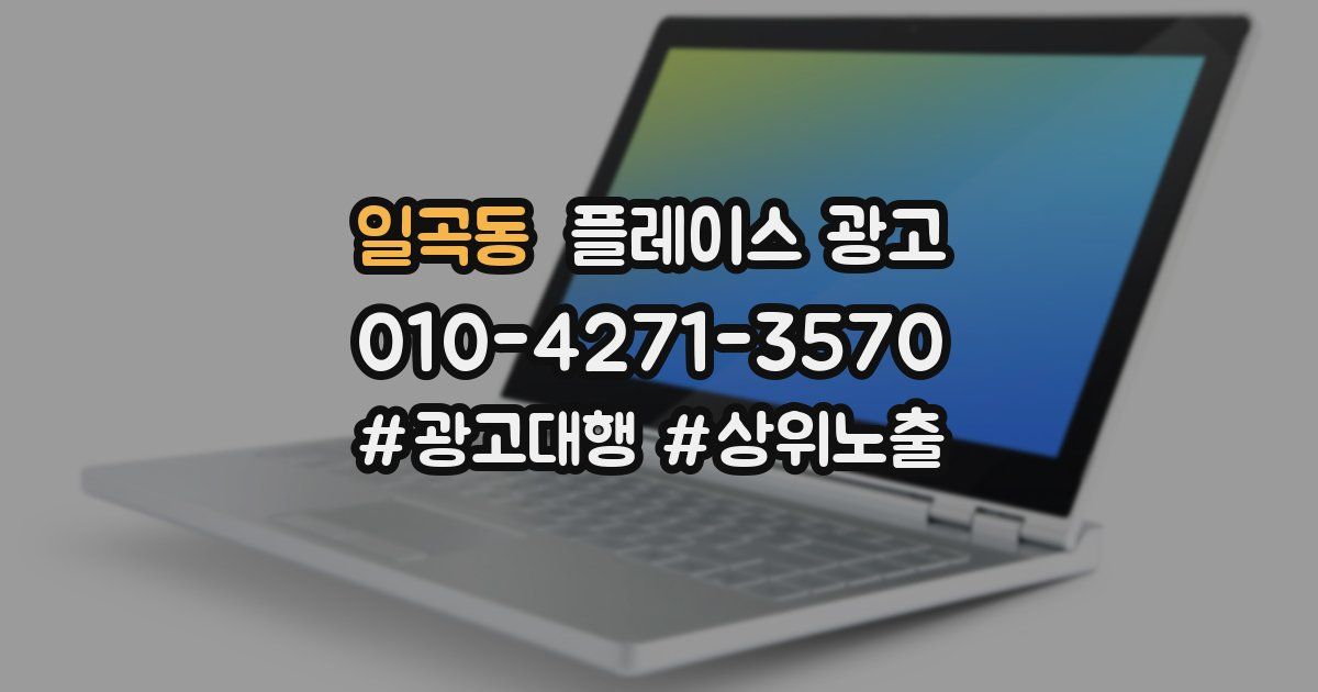 일곡동 플레이스 광고