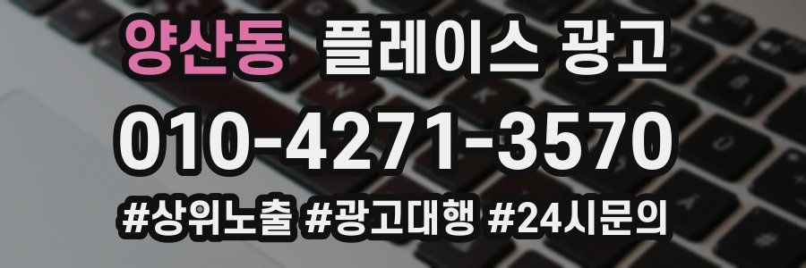 양산동 플레이스 광고